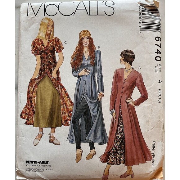 McCall's Other - McCall's Pattern 6740 Women's Button Up Dress Size 6-8-10 Business Professional
